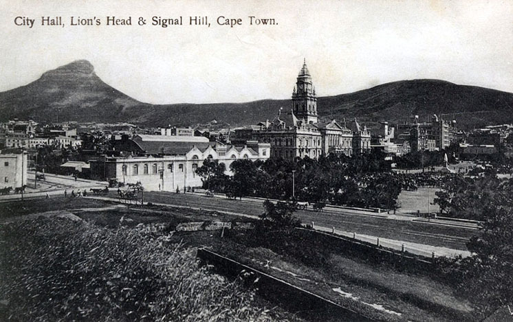 City Hall and Lion's Head, Cape Town circa 1900